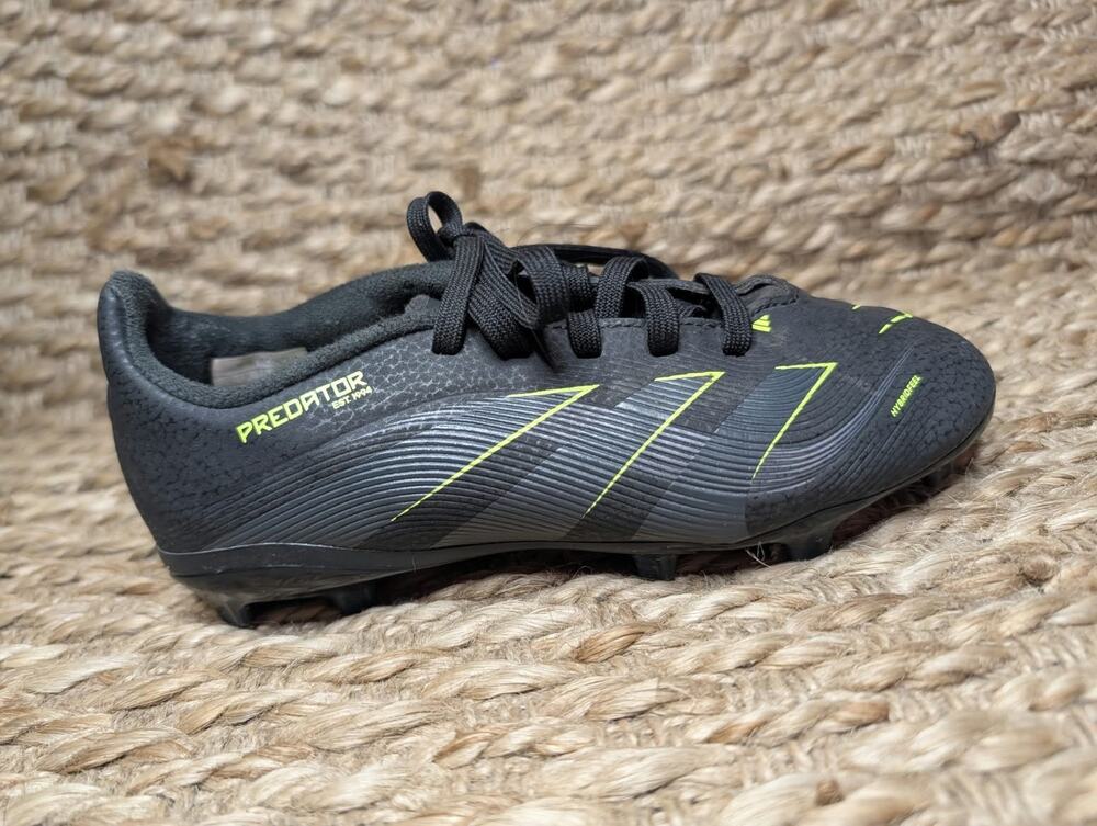 Adidas Kids Predator 24 League FG Soccer Cleats Black Green Unisex Size 1